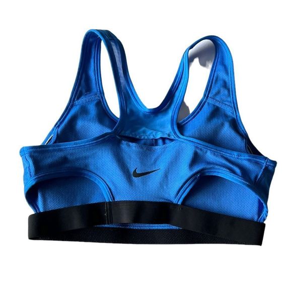 NIKE Women’s DRI-FIT Padded Medium Support Sports Bra, Blue 928983-100, Medium - Picture 6 of 10